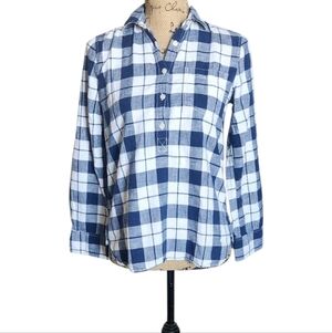 J. Crew Homespun Plaid Popover
